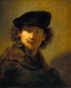 Self Portrait with Velvet Beret Rembrandt Peale